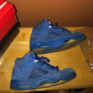 Jordan 5 blue suede